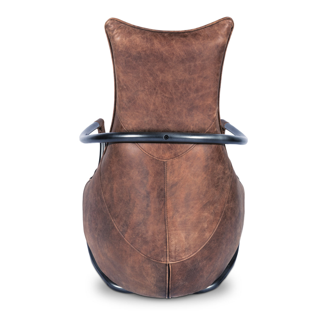 Moe's Home Collection - Carlisle Club Chair Grazed Brown Leather - PK-1026-03 | American Home Furniture