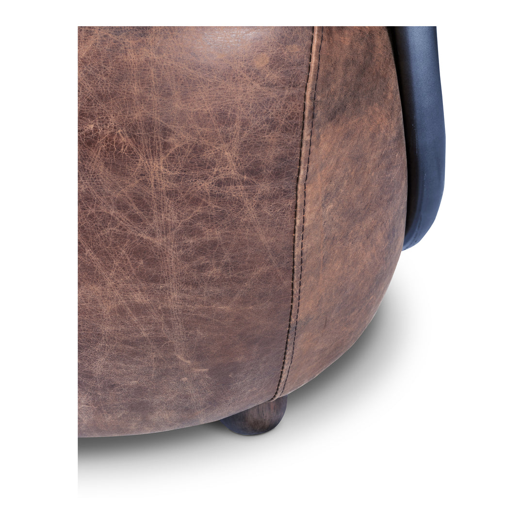 Moe's Home Collection - Carlisle Club Chair Grazed Brown Leather - PK-1026-03 | American Home Furniture