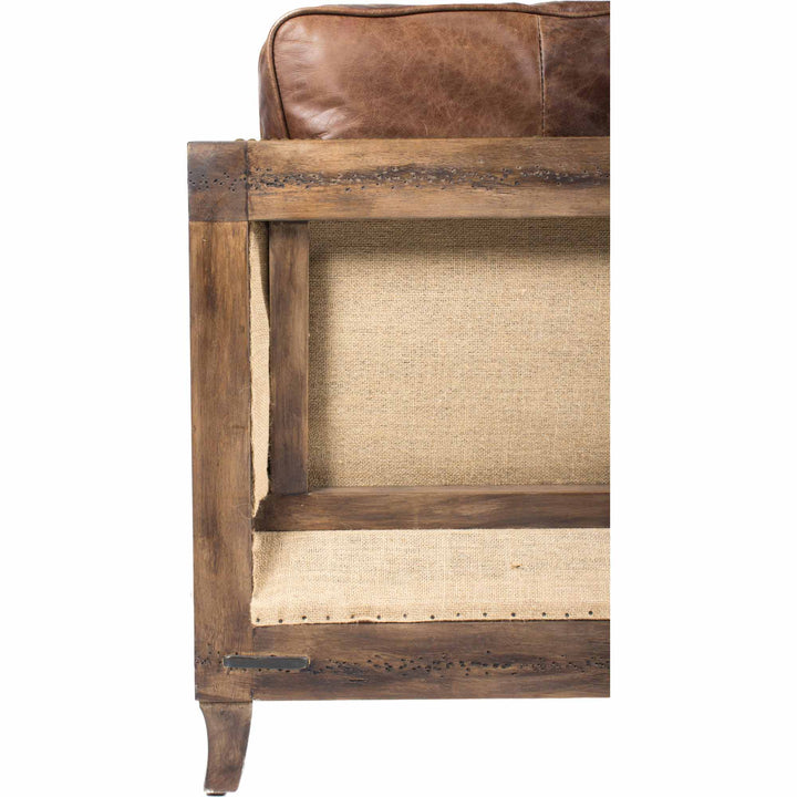 Moe's Home Collection - Darlington Sofa Grazed Brown Leather - PK-1031-03 | American Home Furniture