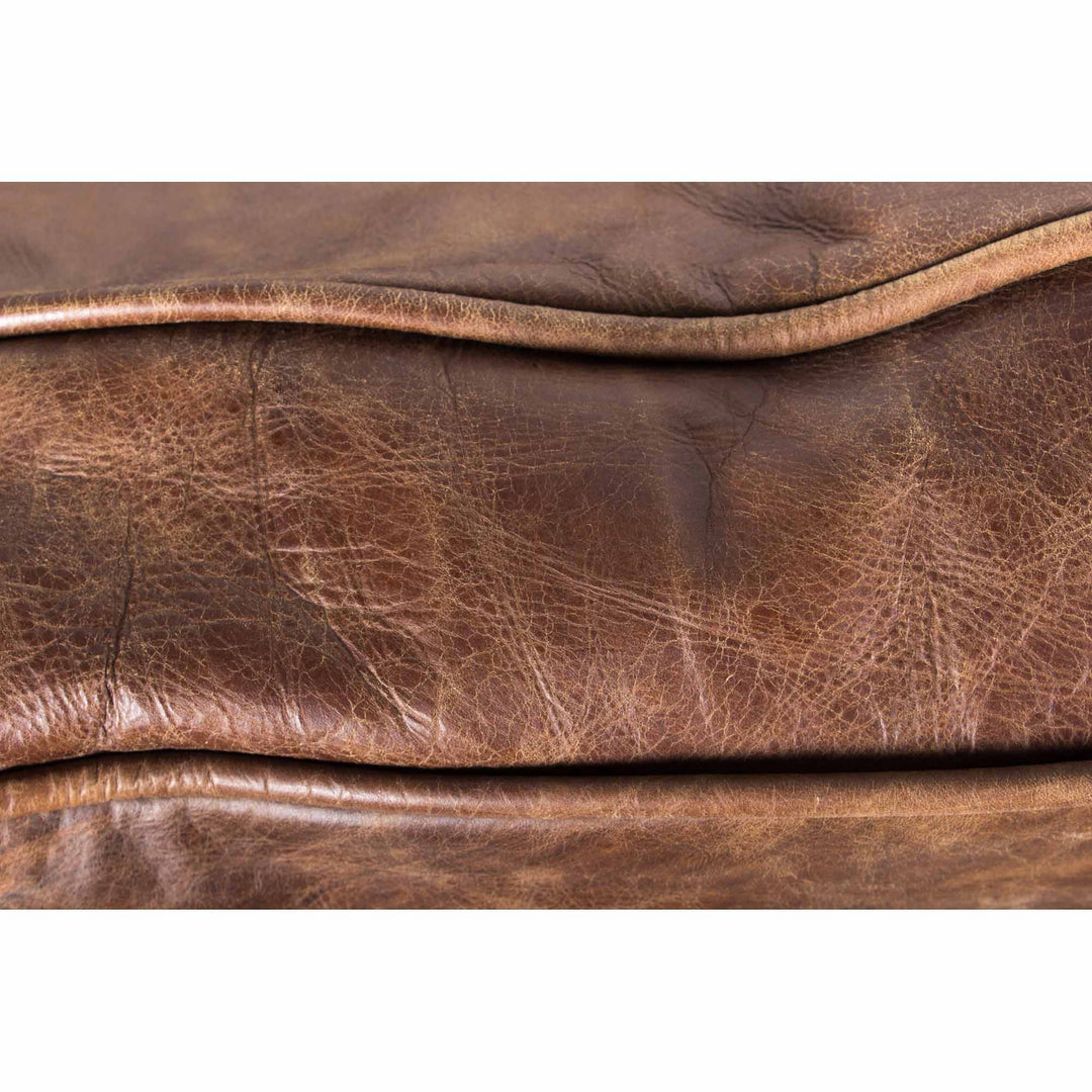 Moe's Home Collection - Darlington Sofa Grazed Brown Leather - PK-1031-03 | American Home Furniture