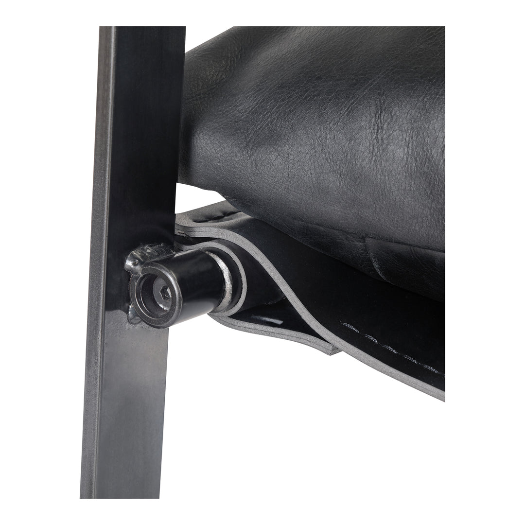Moe's Home Collection - Connor Club Chair Onyx Black Leather - PK-1044-02 | American Home Furniture