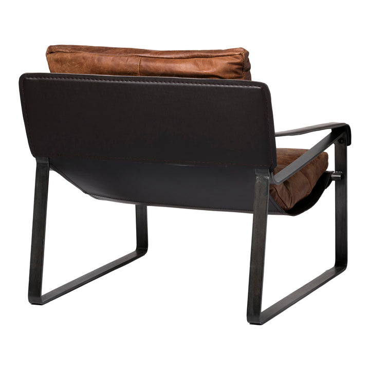 Moe's Home Collection - Connor Club Chair Open Road Brown Leather - PK-1044-14 | American Home Furniture