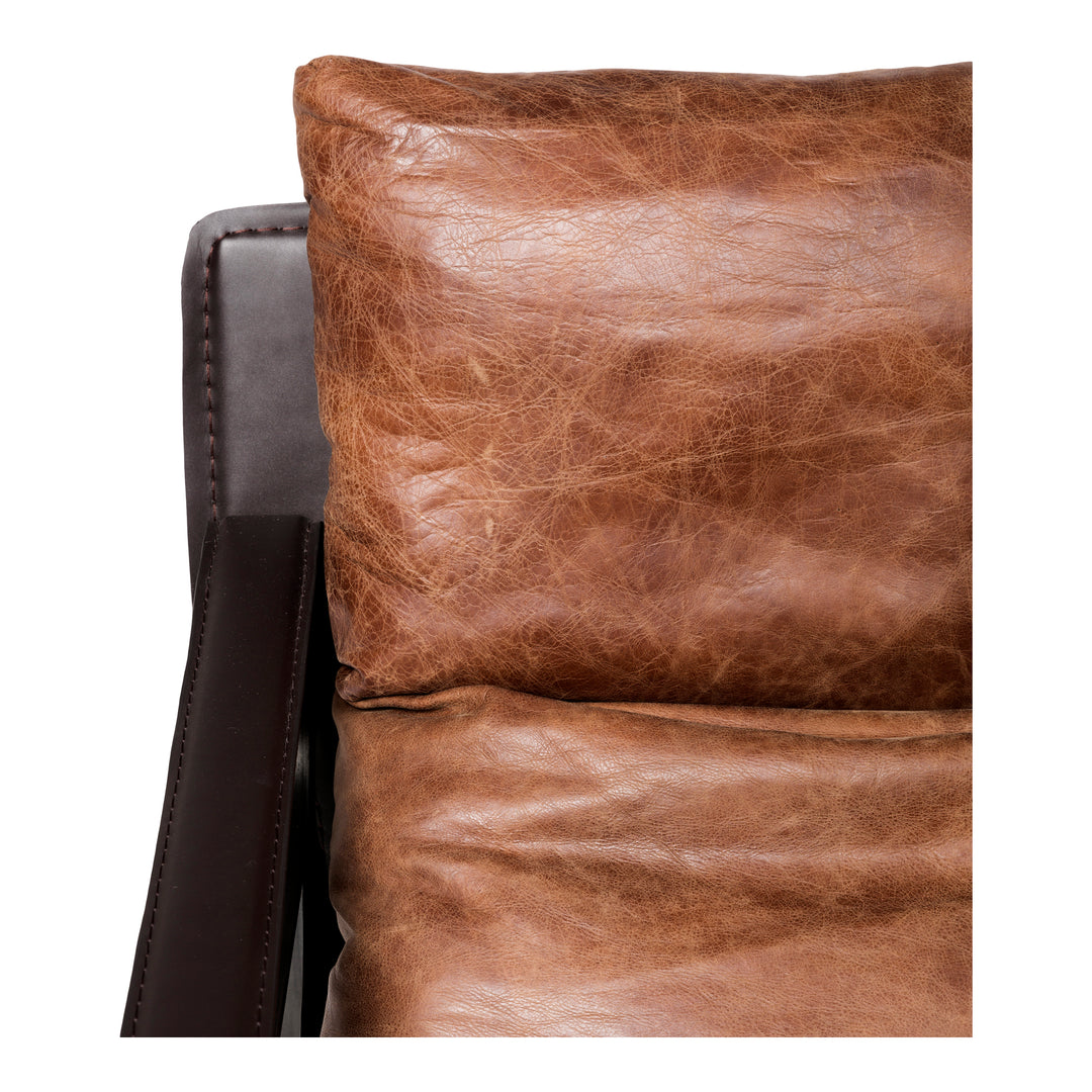 Moe's Home Collection - Connor Club Chair Open Road Brown Leather - PK-1044-14 | American Home Furniture