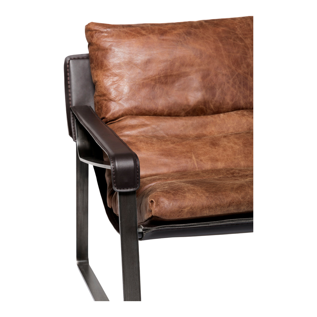 Moe's Home Collection - Connor Club Chair Open Road Brown Leather - PK-1044-14 | American Home Furniture