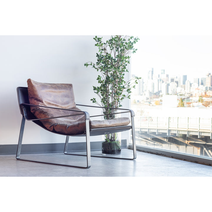 Moe's Home Collection - Connor Club Chair Open Road Brown Leather - PK-1044-14 | American Home Furniture