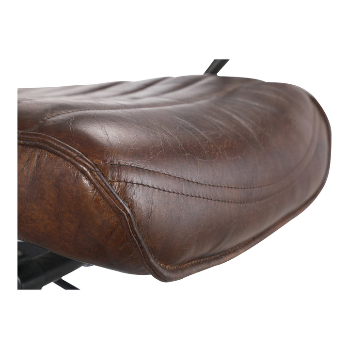 Moe's Home Collection - Executive Office Chair Dark Brown Leather - PK-1081-20 | American Home Furniture