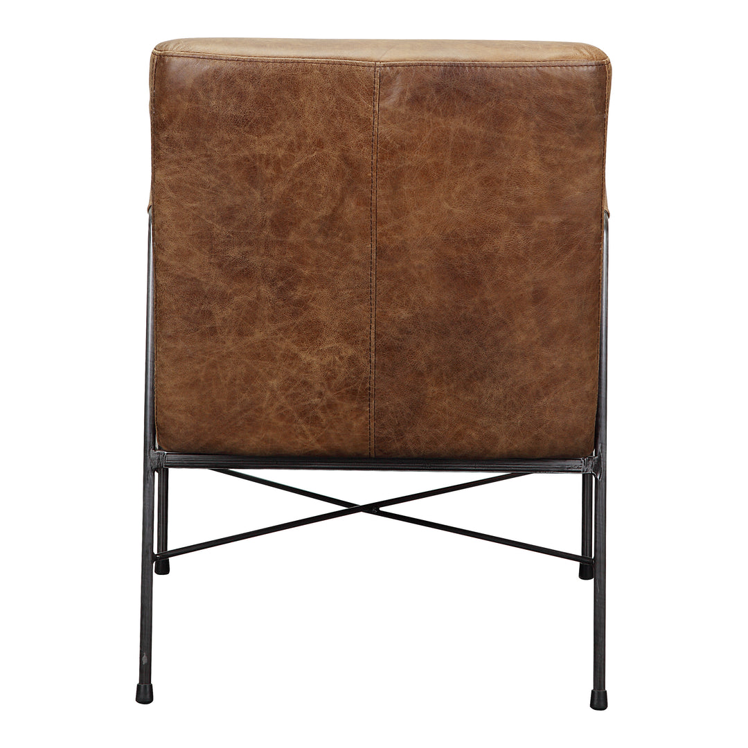 Moe's Home Collection - Dagwood Leather Arm Chair Open Road Brown Leather - PK-1089-14 | American Home Furniture