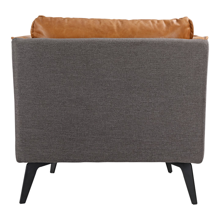 Moe's Home Collection - Messina Leather Arm Chair Cigare Tan Leather - PK-1096-23 | American Home Furniture