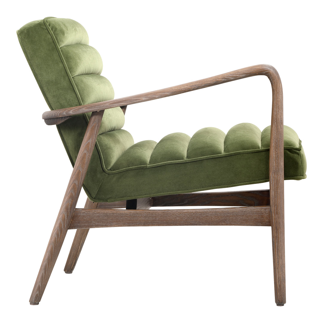 Moe's Home Collection - Anderson Arm Chair Dark Ivy Velvet - PK-1098-27 | American Home Furniture