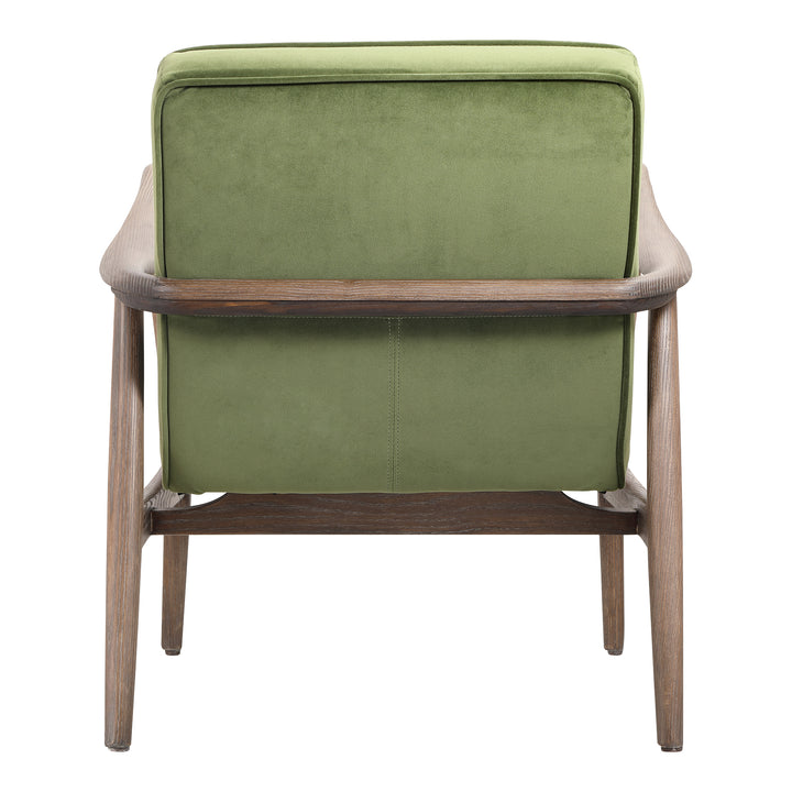 Moe's Home Collection - Anderson Arm Chair Dark Ivy Velvet - PK-1098-27 | American Home Furniture