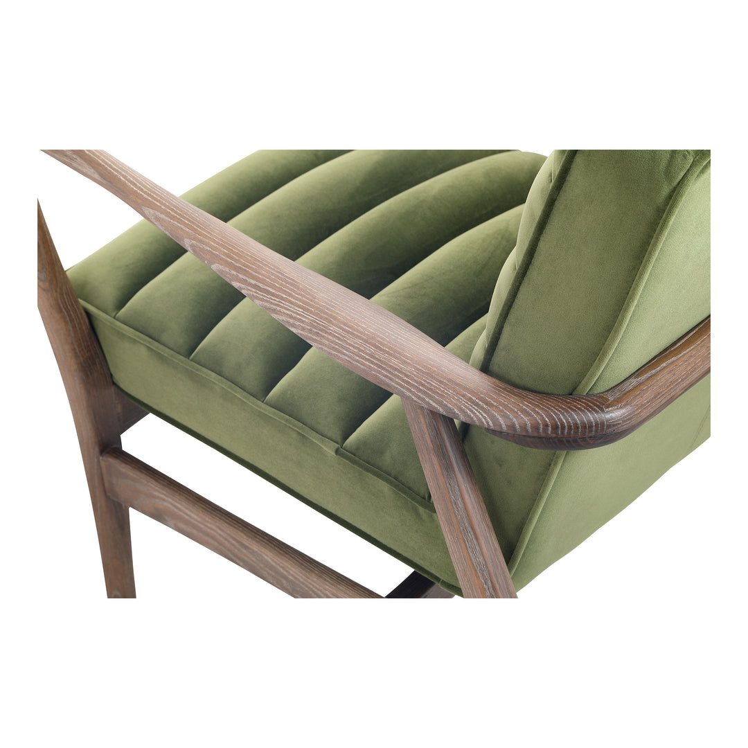 Moe's Home Collection - Anderson Arm Chair Dark Ivy Velvet - PK-1098-27 | American Home Furniture