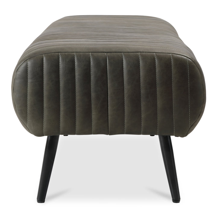Moe's Home Collection - Endora Bench Charred Olive Leather - PK-1105-16 | American Home Furniture