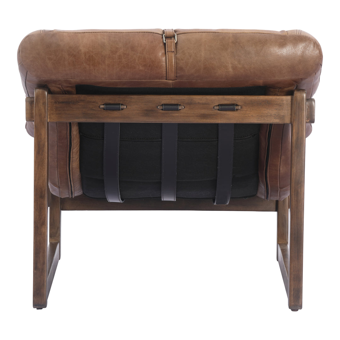Moe's Home Collection - Bellos Accent Chair Open Road Brown Leather - PK-1112-14 | American Home Furniture