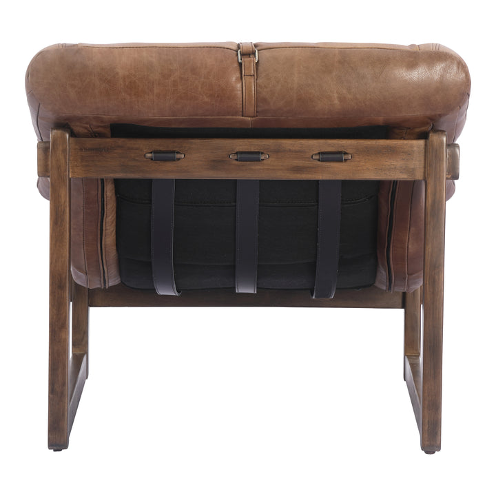 Moe's Home Collection - Bellos Accent Chair Open Road Brown Leather - PK-1112-14 | American Home Furniture