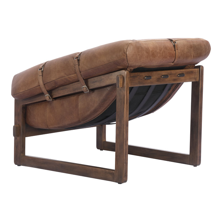 Moe's Home Collection - Bellos Accent Chair Open Road Brown Leather - PK-1112-14 | American Home Furniture
