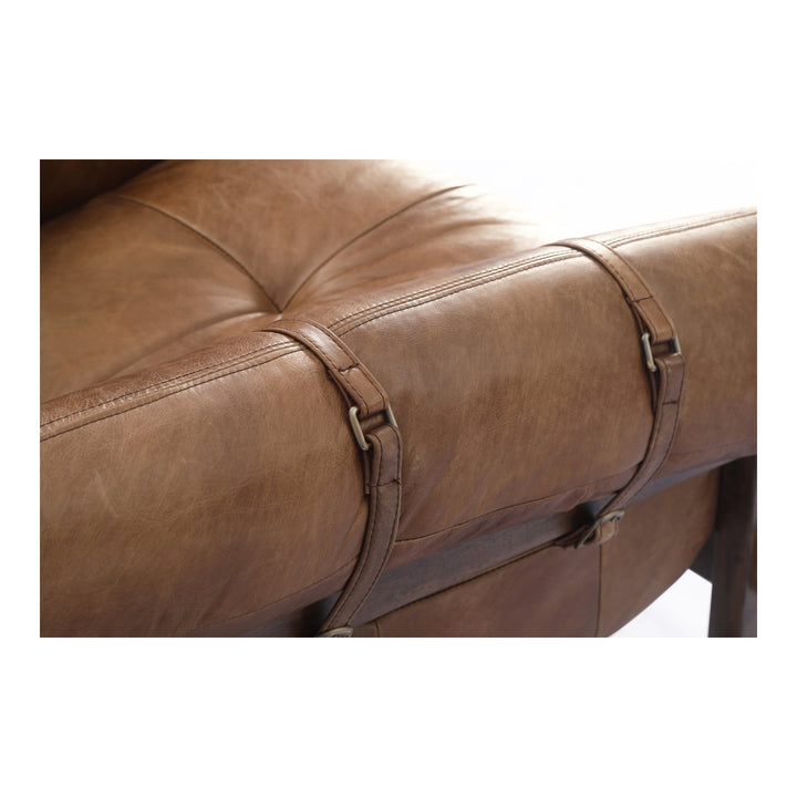 Moe's Home Collection - Bellos Accent Chair Open Road Brown Leather - PK-1112-14 | American Home Furniture