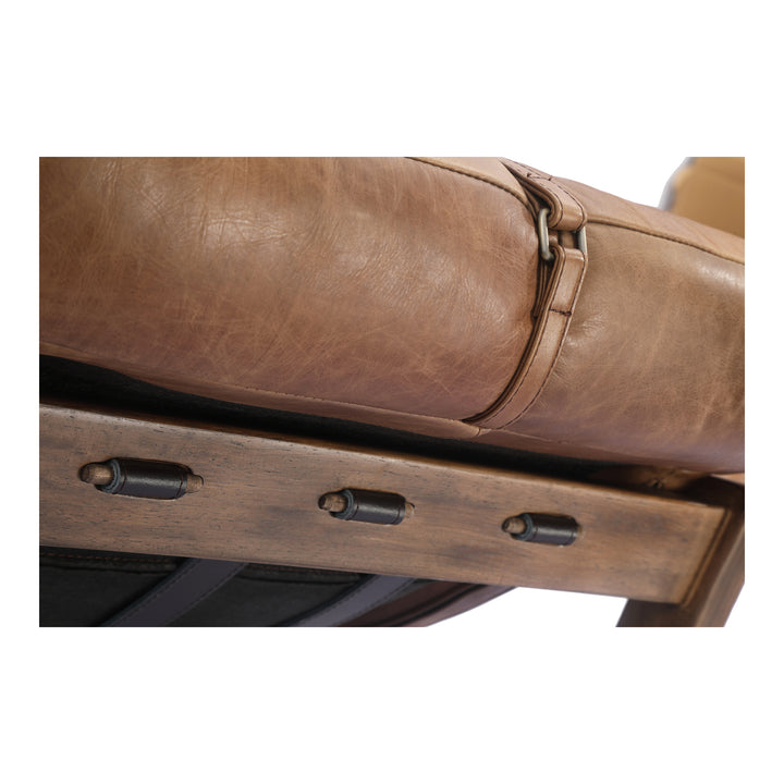 Moe's Home Collection - Bellos Accent Chair Open Road Brown Leather - PK-1112-14 | American Home Furniture