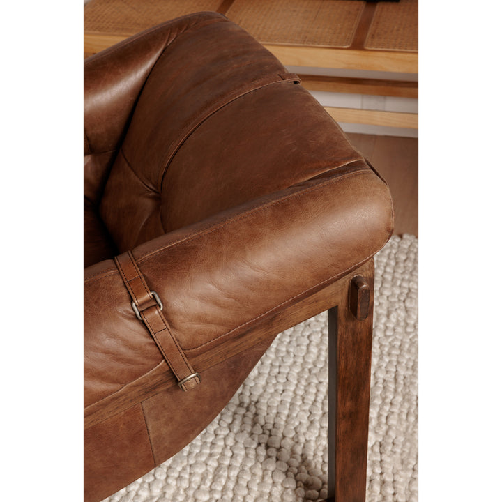 Moe's Home Collection - Bellos Accent Chair Open Road Brown Leather - PK-1112-14 | American Home Furniture