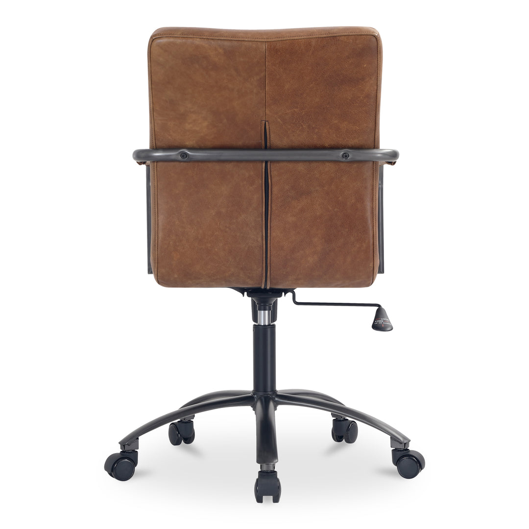 Moe's Home Collection - Roy Office Chair Open Road Brown Leather - PK-1116-14 | American Home Furniture