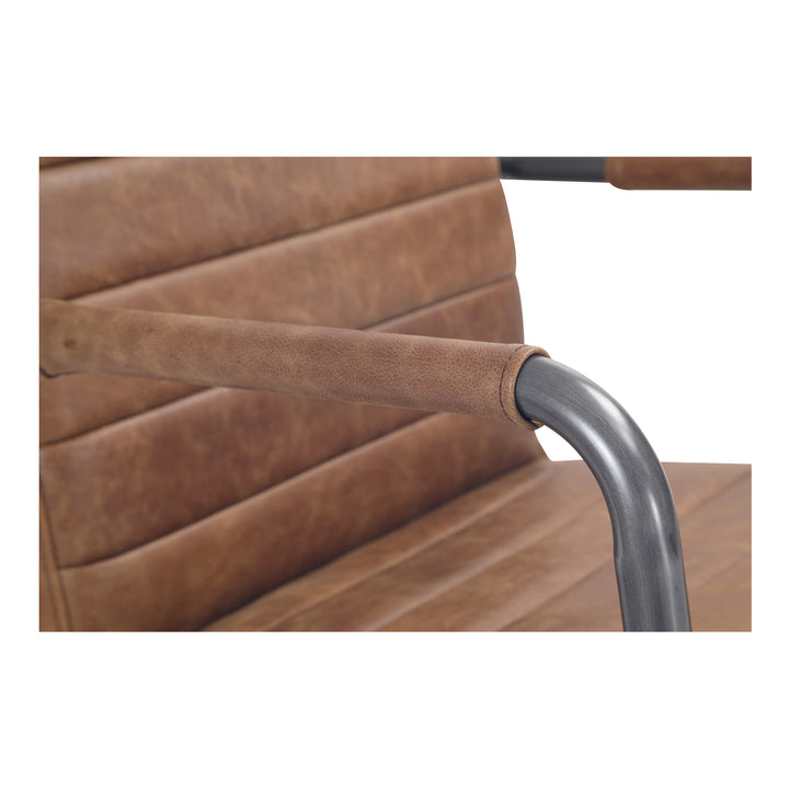 Moe's Home Collection - Roy Office Chair Open Road Brown Leather - PK-1116-14 | American Home Furniture