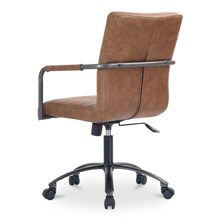 Moe's Home Collection - Roy Office Chair Open Road Brown Leather - PK-1116-14 | American Home Furniture