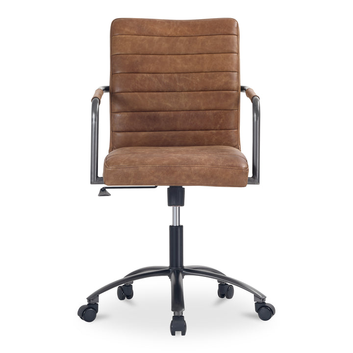 Moe's Home Collection - Roy Office Chair Open Road Brown Leather - PK-1116-14 | American Home Furniture