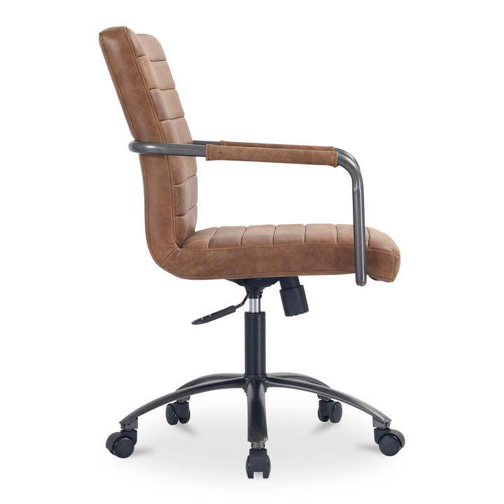 Moe's Home Collection - Roy Office Chair Open Road Brown Leather - PK-1116-14 | American Home Furniture