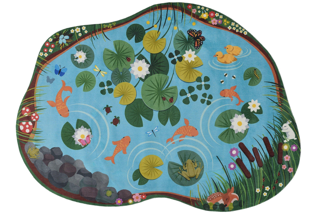 American Home Furniture Momeni Playground Pond Rug