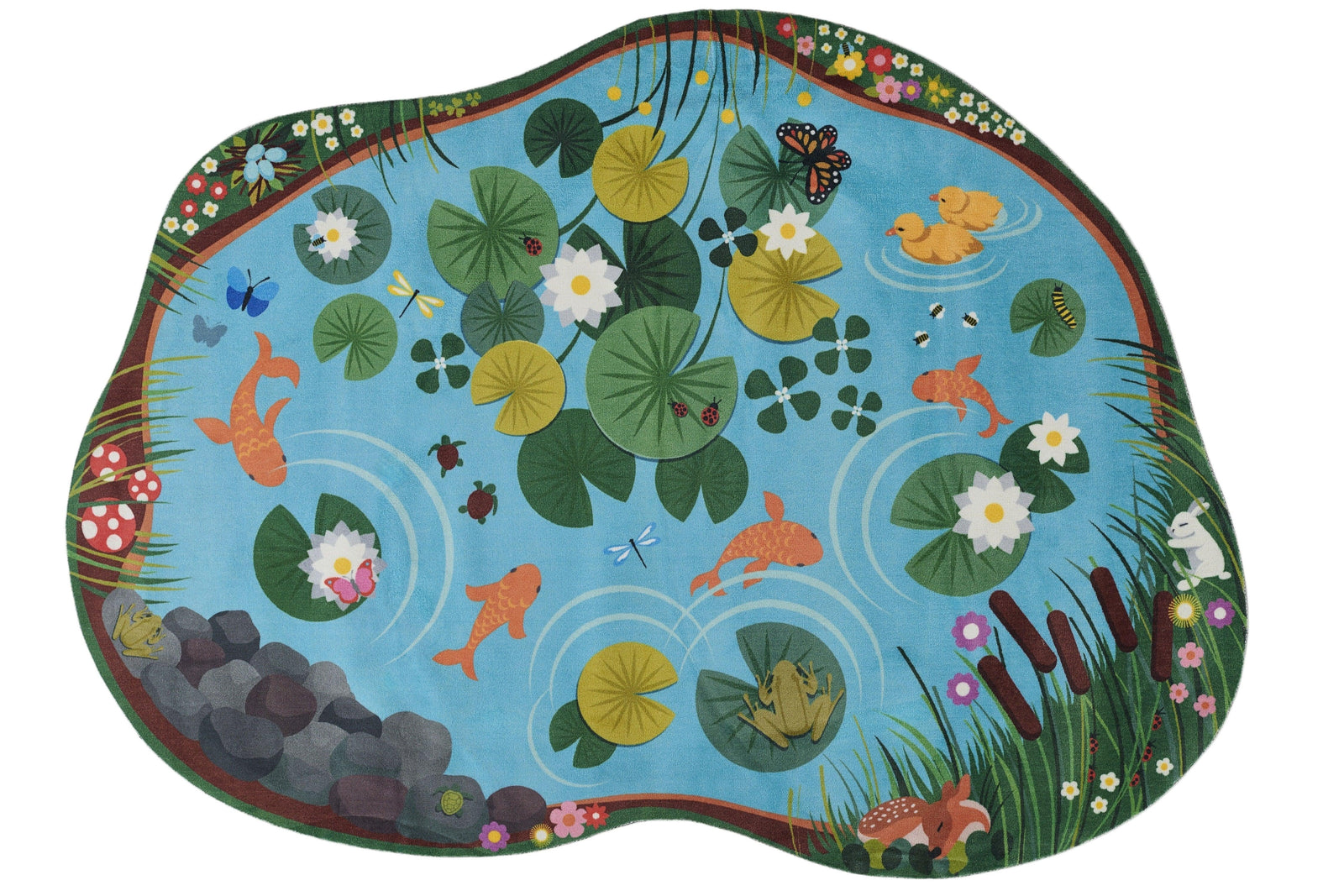 American Home Furniture Momeni Playground Pond Rug