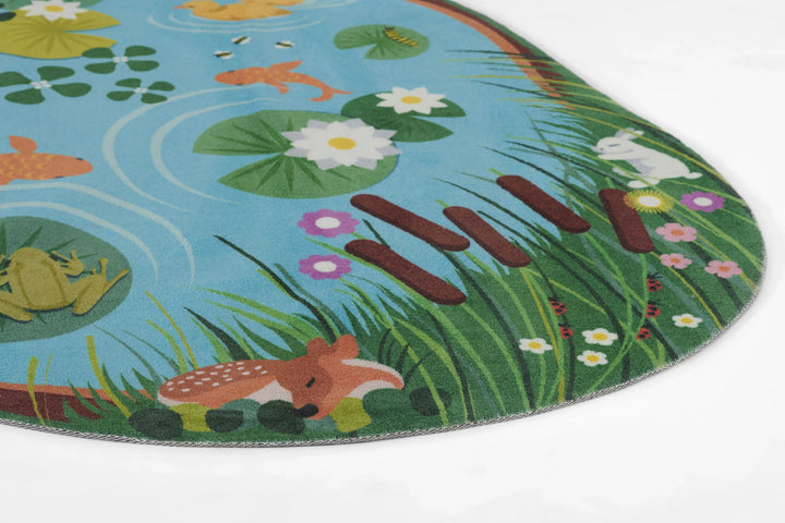 American Home Furniture Momeni Playground Pond Rug