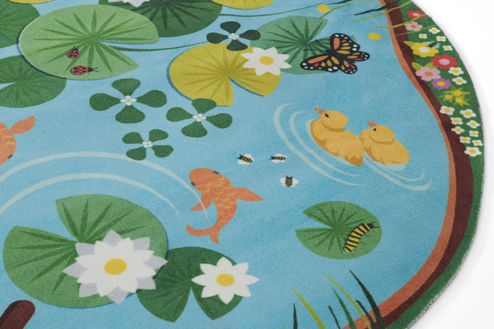 American Home Furniture Momeni Playground Pond Rug
