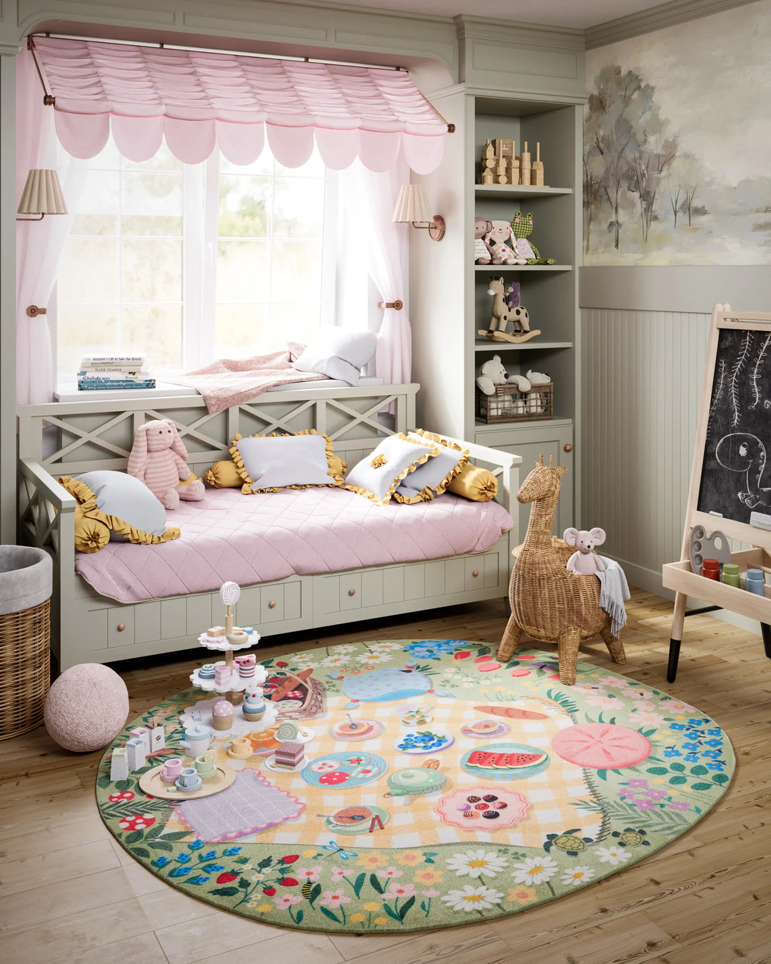 American Home Furniture Momeni Playground Tea Party Rug