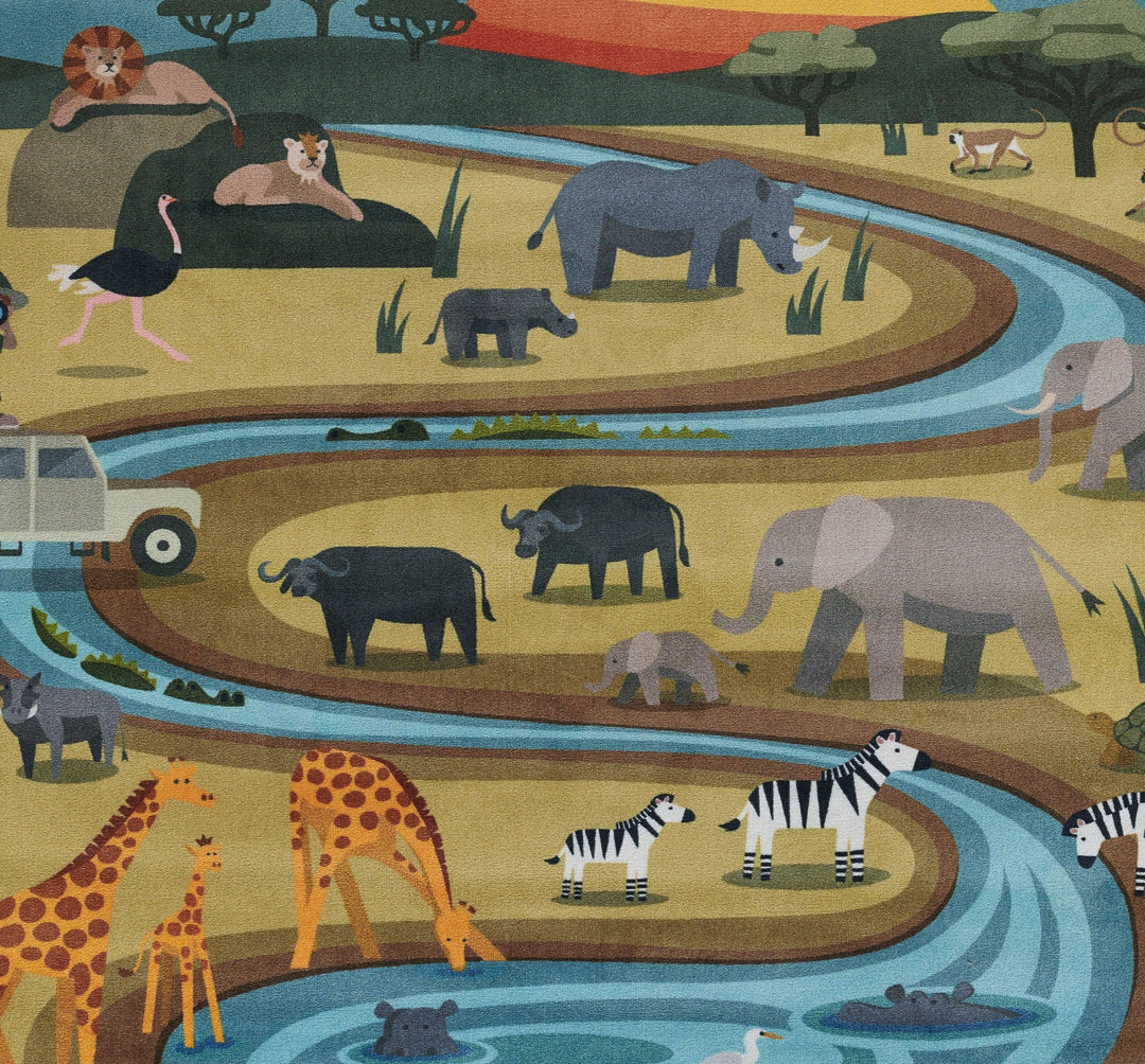 American Home Furniture Momeni Playground Safari Rug