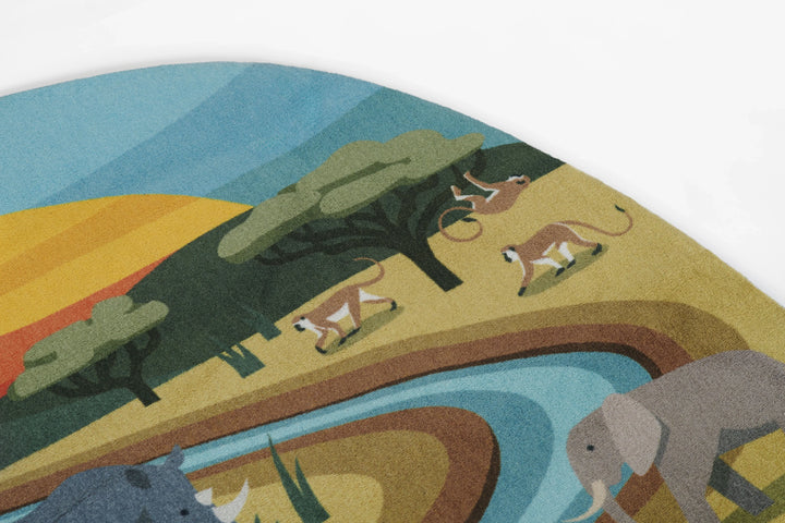 American Home Furniture Momeni Playground Safari Rug