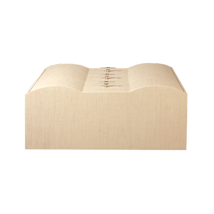 Three Drawer Chest In Natural Grasscloth - PLYMOUTH NAT