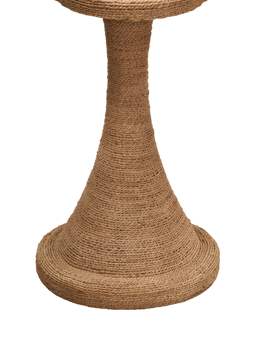 Clover Top Side Table In Wrapped Rope - PRIMROSE
