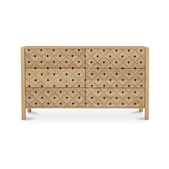 American Home Furniture Moe's Home Collection Fulton 6 Drawer Dresser