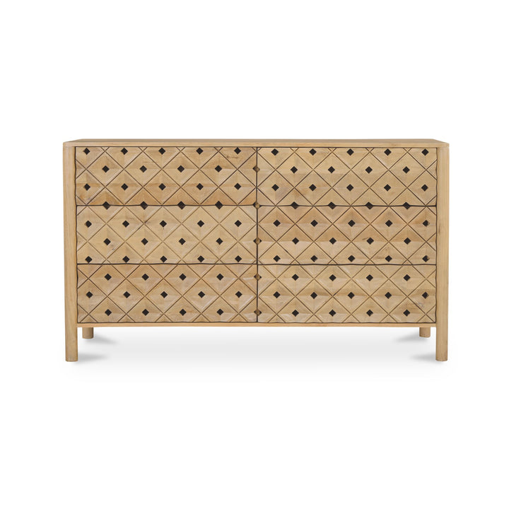 American Home Furniture Moe's Home Collection Fulton 6 Drawer Dresser