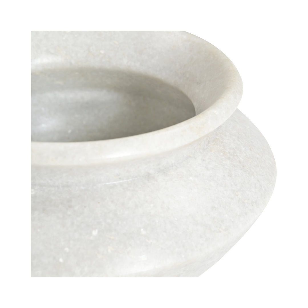 Romano Vessel White Marble