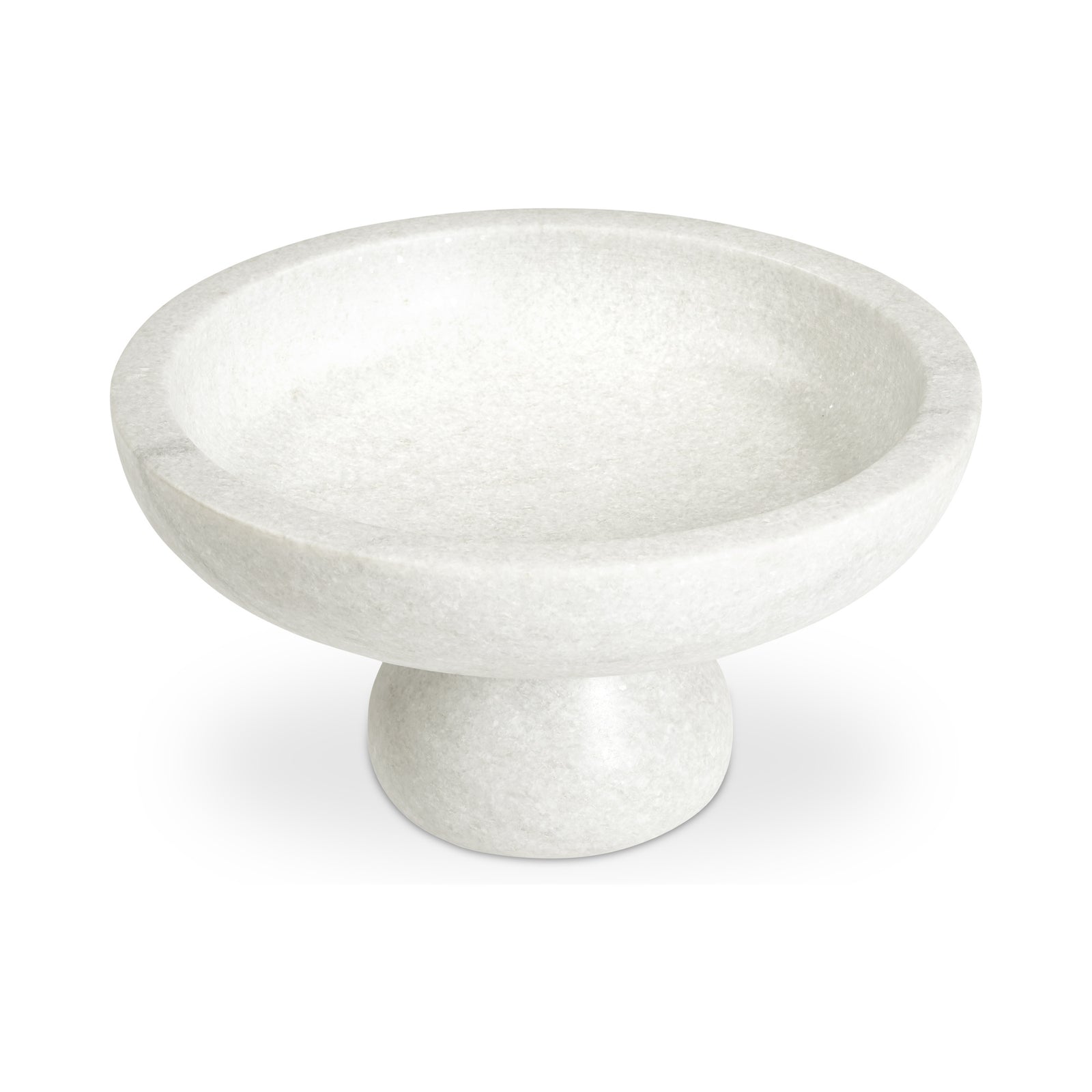 Palermo Pedestal Bowl White Marble