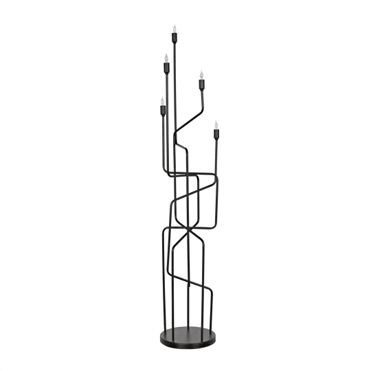 Noir Moriarty Floor Lamp, Black Metal FLOOR LAMPS