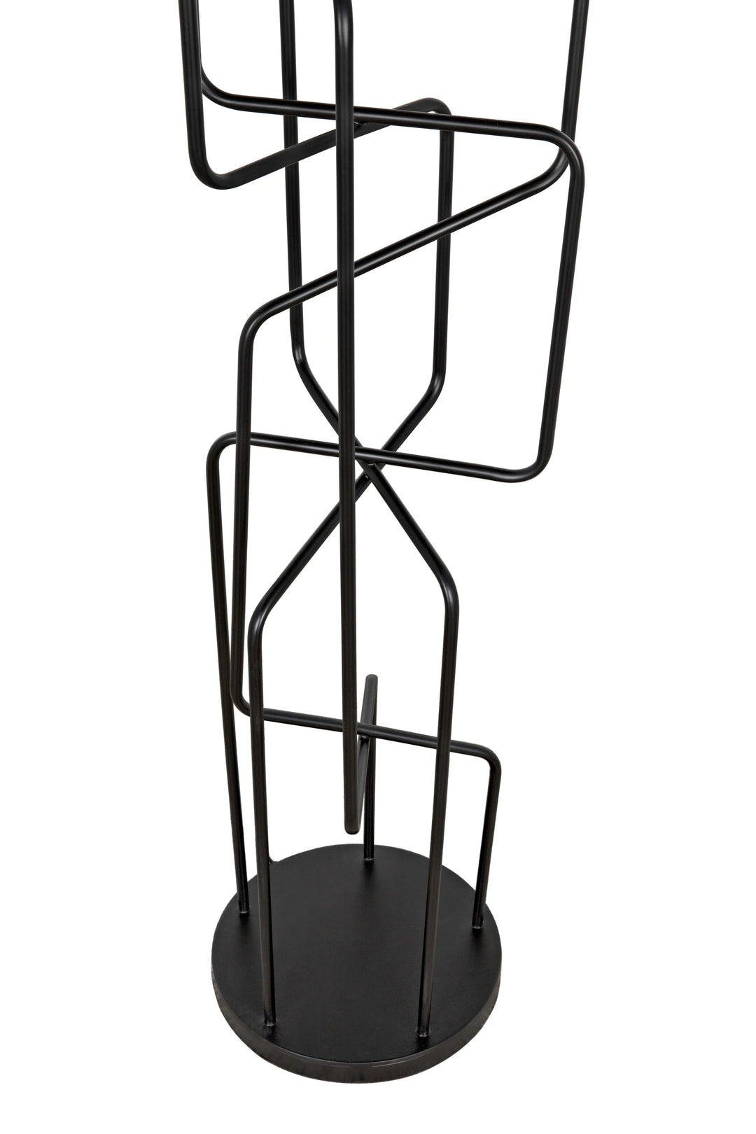 American Home Furniture | Noir - Moriarty Floor Lamp, Black Metal