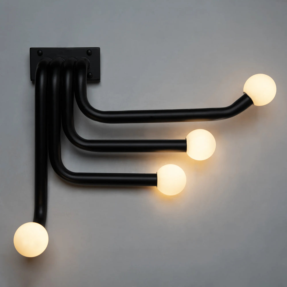 American Home Furniture | Noir - Sweeny Sconce, Black Metal