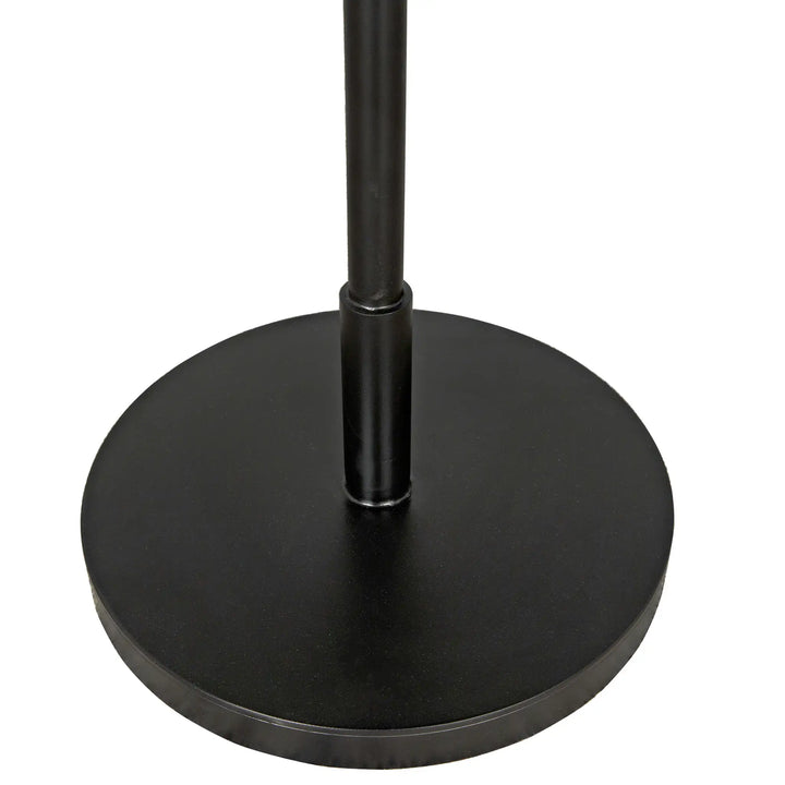 Dominique Floor Lamp, Black Metal