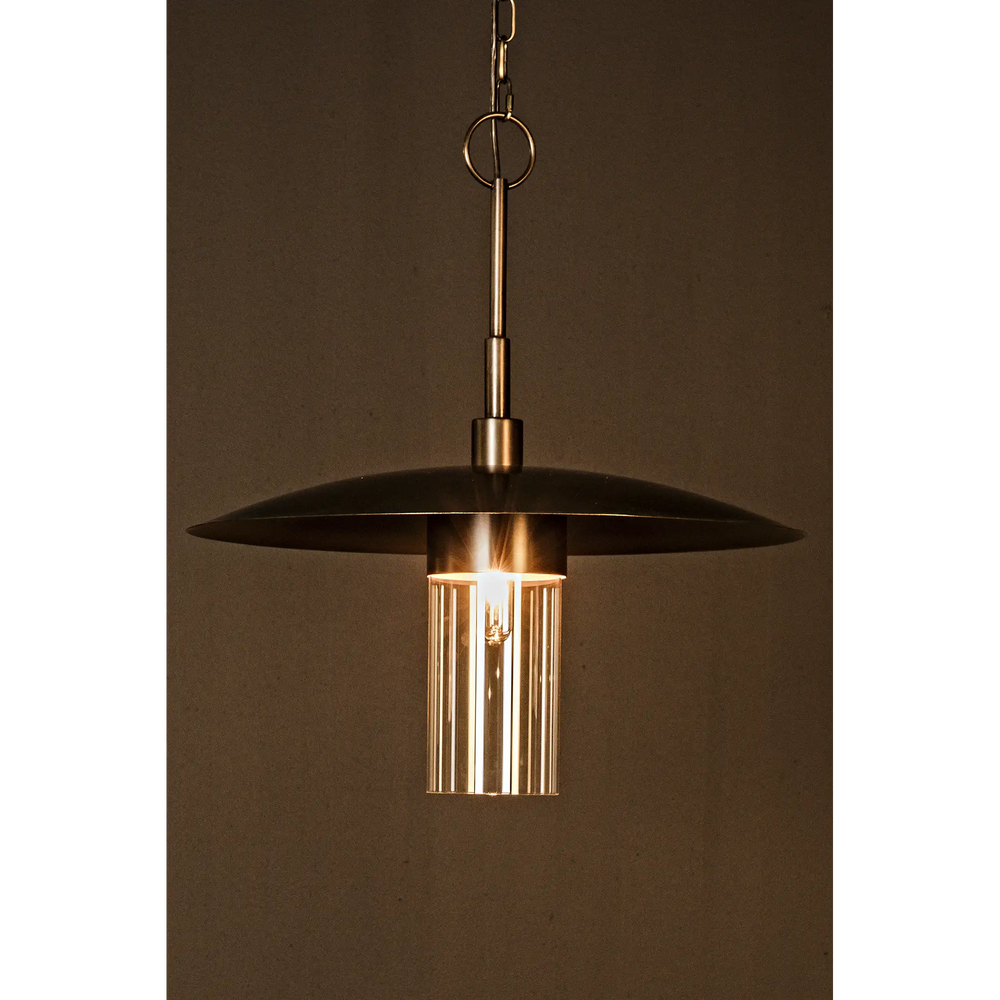 American Home Furniture | Noir - Anton Pendant, Metal with Aged Brass Finish