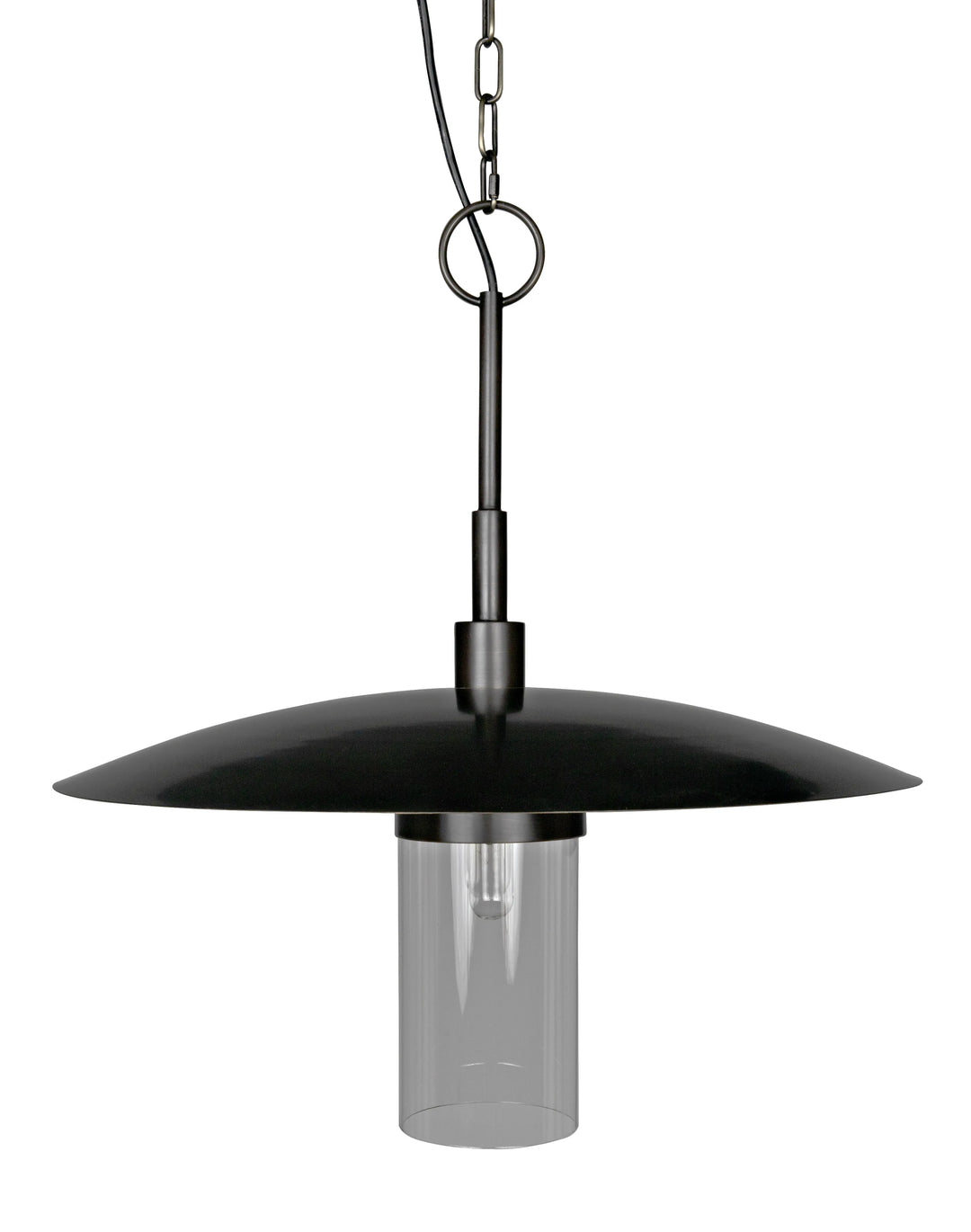 American Home Furniture | Noir - Anton Pendant, Metal with Aged Brass Finish