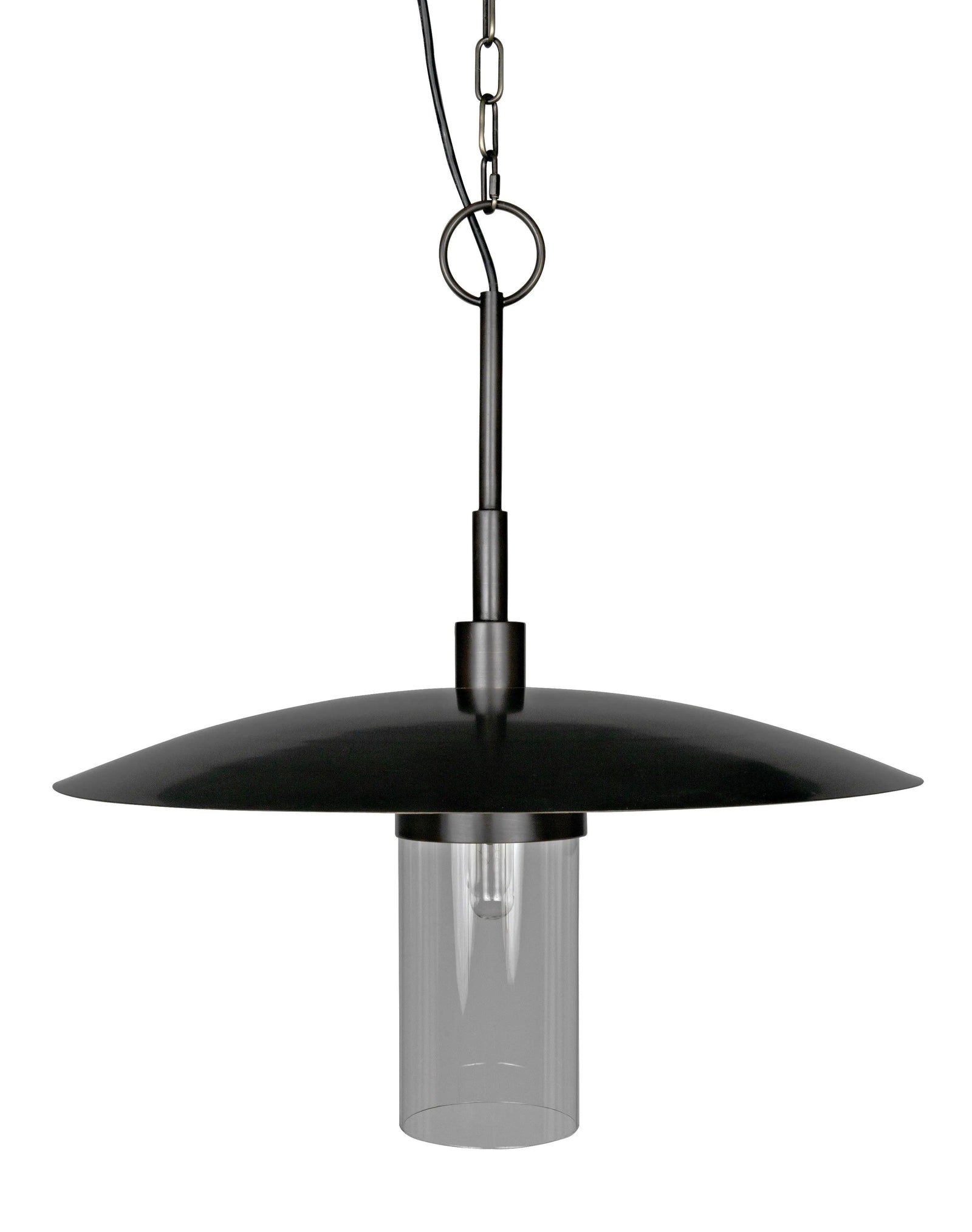 Noir Anton Pendant, Metal with Aged Brass Finish PENDANT LIGHTING