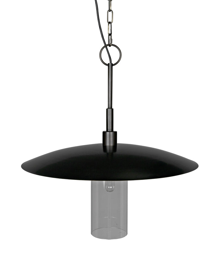 American Home Furniture | Noir - Anton Pendant, Metal with Aged Brass Finish