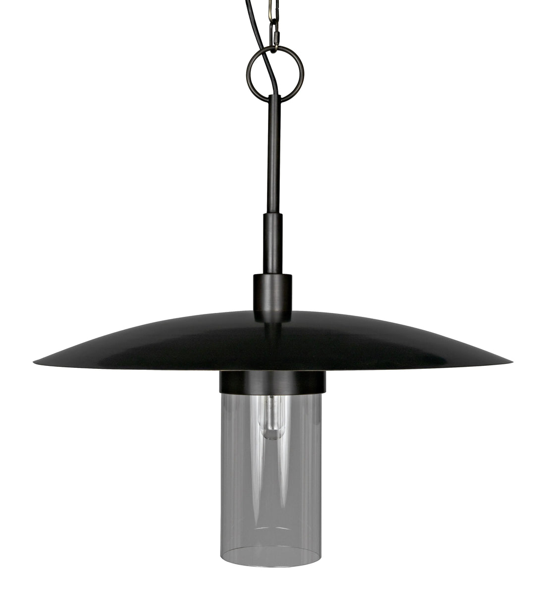 American Home Furniture | Noir - Anton Pendant, Metal with Aged Brass Finish