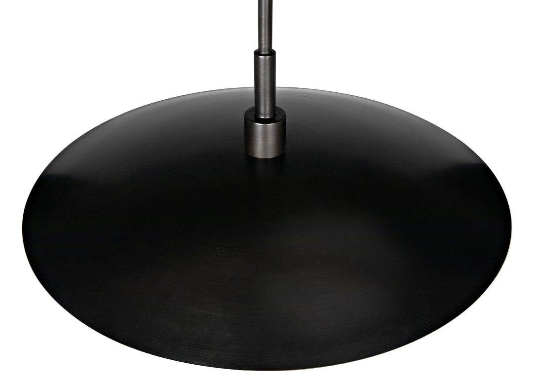 American Home Furniture | Noir - Anton Pendant, Metal with Aged Brass Finish